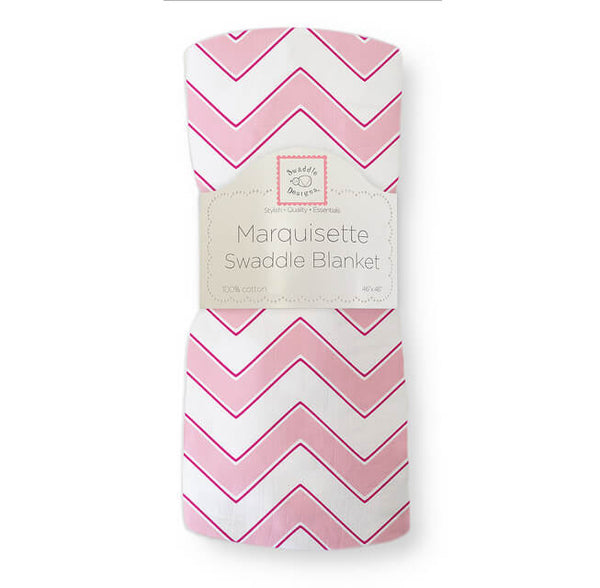 MARQUISETTE SWADDLE - PINK CHEVRON