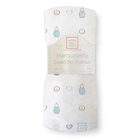 MARQUISETTE SWADDLE - BLUE PINK.LOVE