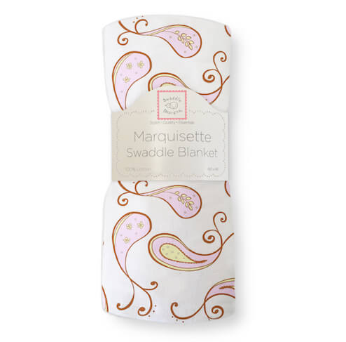 MARQUISETTE SWADDLE - PINK PAISLEY