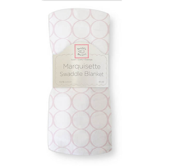 MARQUISETTE SWADDLE - MOD CIRCLE PINK